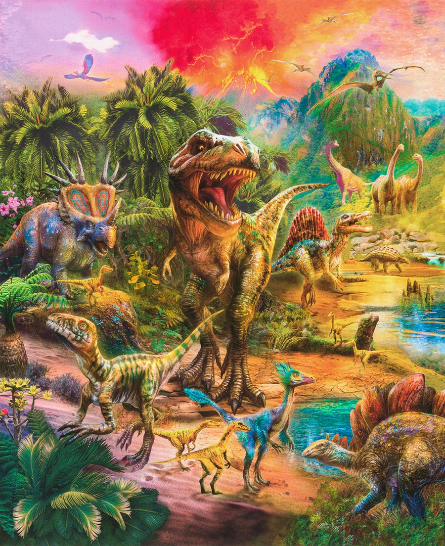 Wild Dinosaur 36 Inch Digital Panel Robert Kaufman