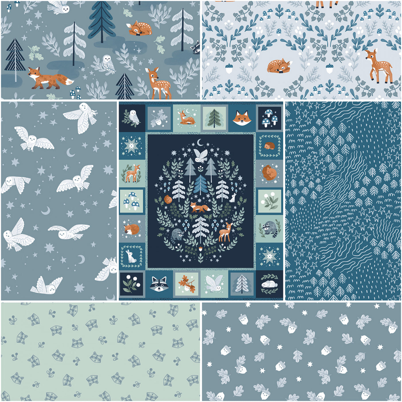 Twilight Creatures Storm Collection 7 x 1 Yard Bundle Riley Blake