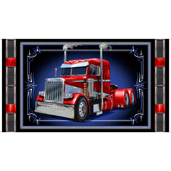 Keep on Trucking 28274 J Semi Truck Panel Quilting Treasures