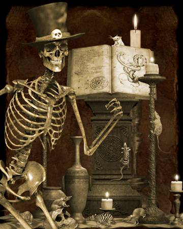 Halloween Skeleton Graveyard AL40600C1 Digital 36 Inch Panel, David Textiles