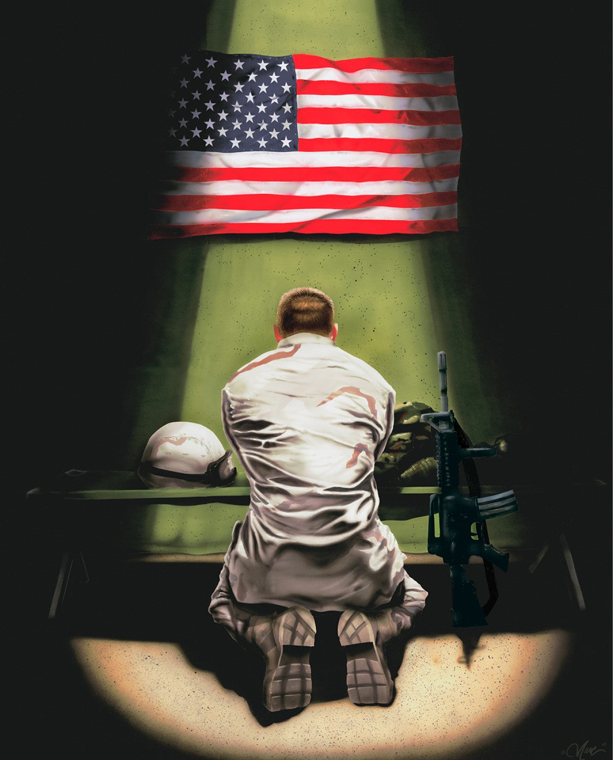 Praying for Strength AL44530C1 Digital Panel David Textiles