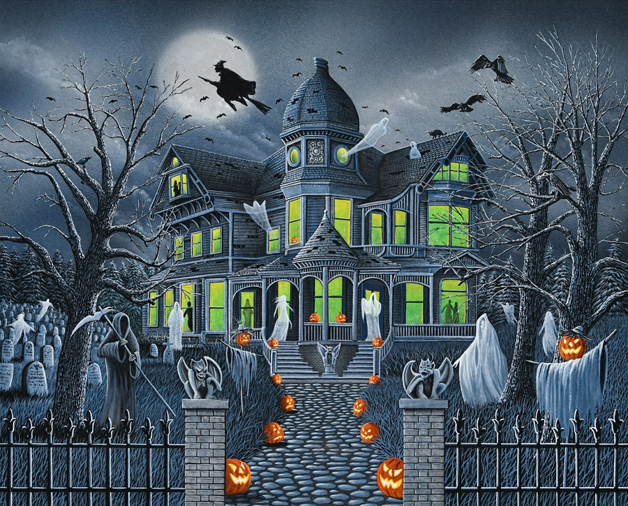 Ghostly Gathering AL56612C1 36 Inch Digital Panel David Textiles