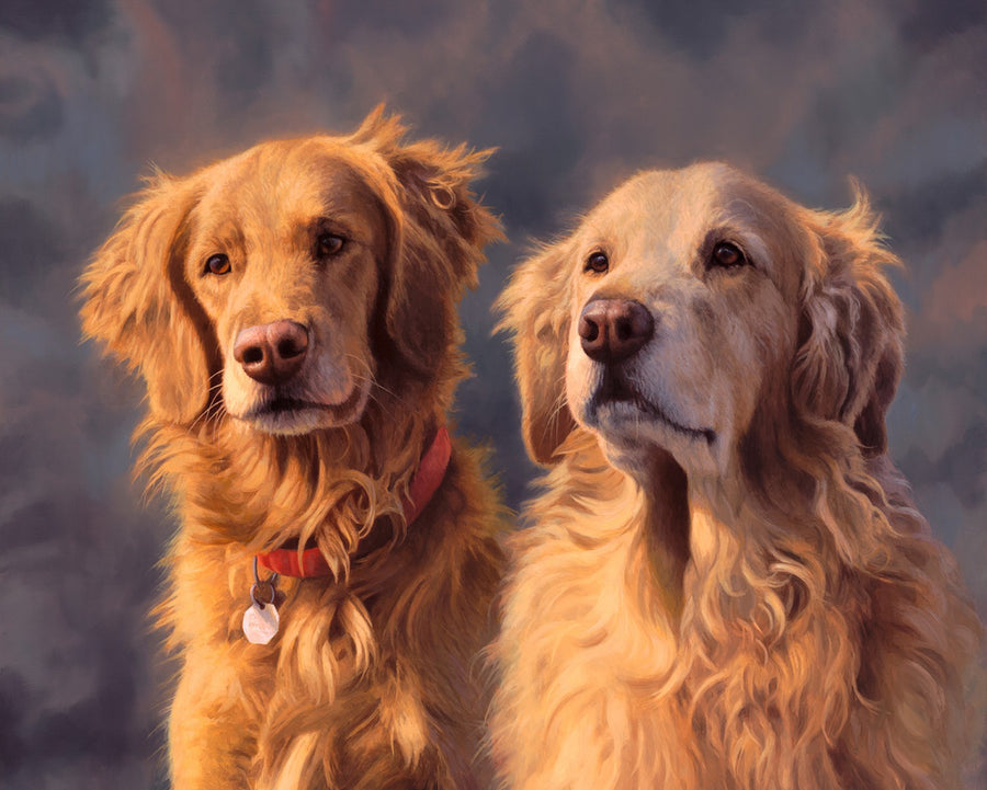 Young and Old AS00982C1 Dog 36 Inch Digital Panel David Textiles