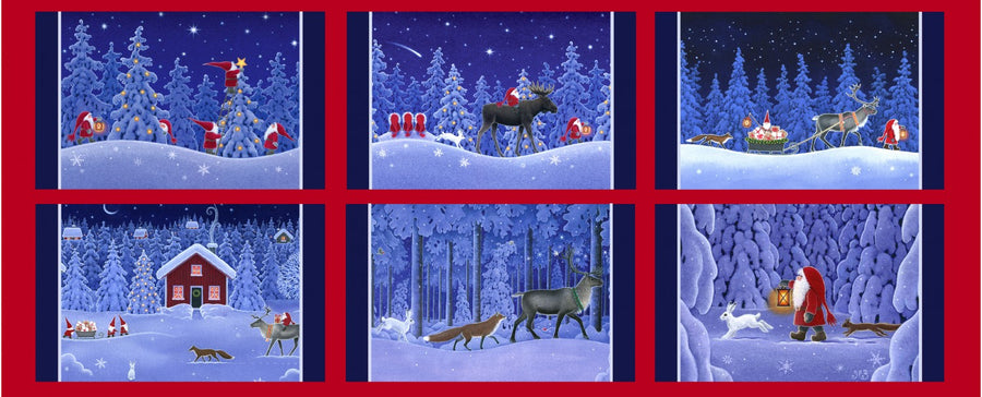 Keep Believing CE8 Tomten Friends Placemats 18 Inch Panel Lewis and Irene