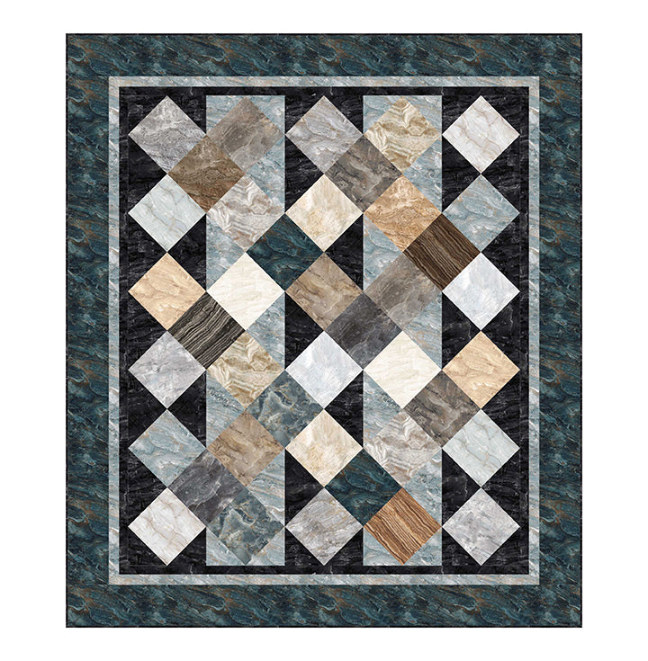 Northcott Stonehenge Surfaces City Sidwalks Quilt Kit