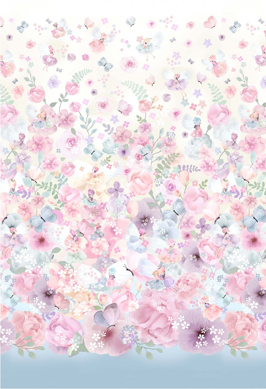 My Heart Flutters Digital DDC9975 Pink Fairy Dreams 24 Inch Panel Michael Miller