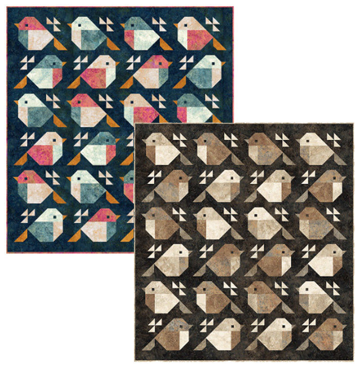 New Stonehenge Sparrows Bright Quilt Kit Northcott
