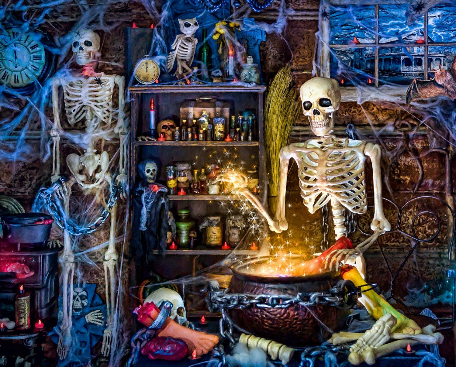 Skeleton Wizard ML32011C1 Digital Panel David Textiles