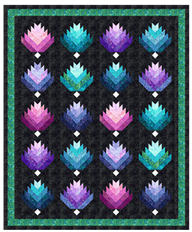 New Stonehenge Desert Blooms Dark Twin Quilt Kit Northcott