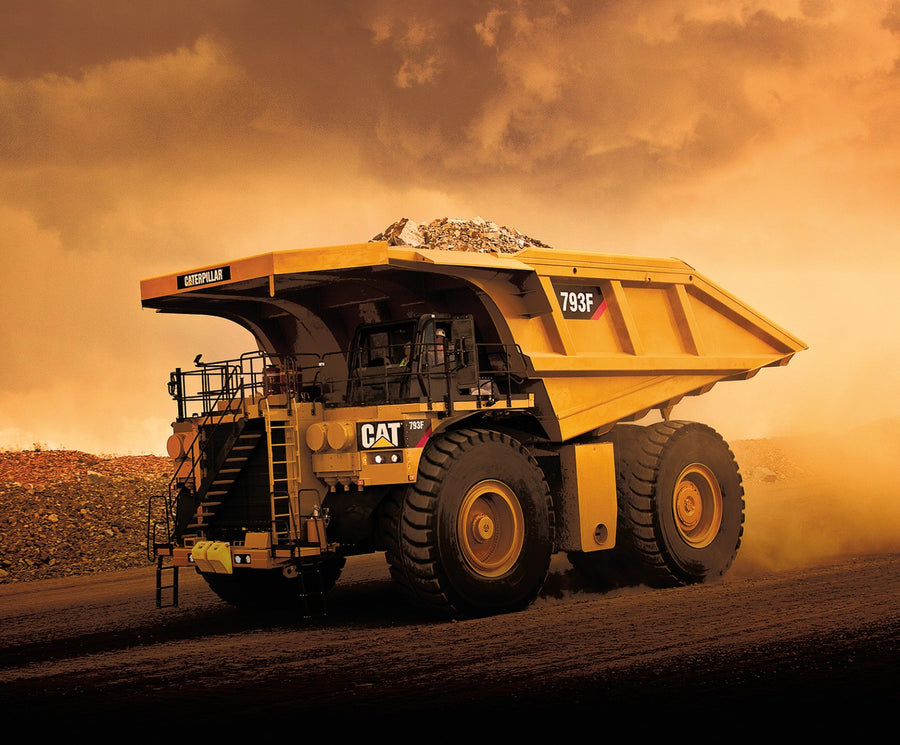 CAT Dump Truck P9105 Digital Panel Riley Blake