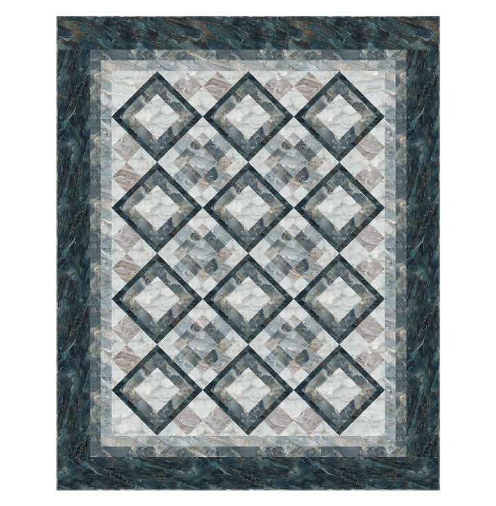 Northcott Stonehenge Surfaces Pavimento Tile Lap Size Quilt Kit