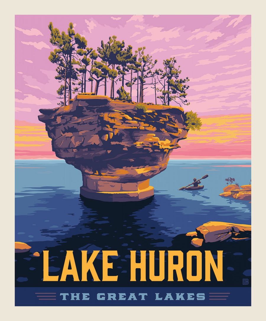 Destination Great Lakes DP11200 Lake Huron Digital Panel Riley Blake