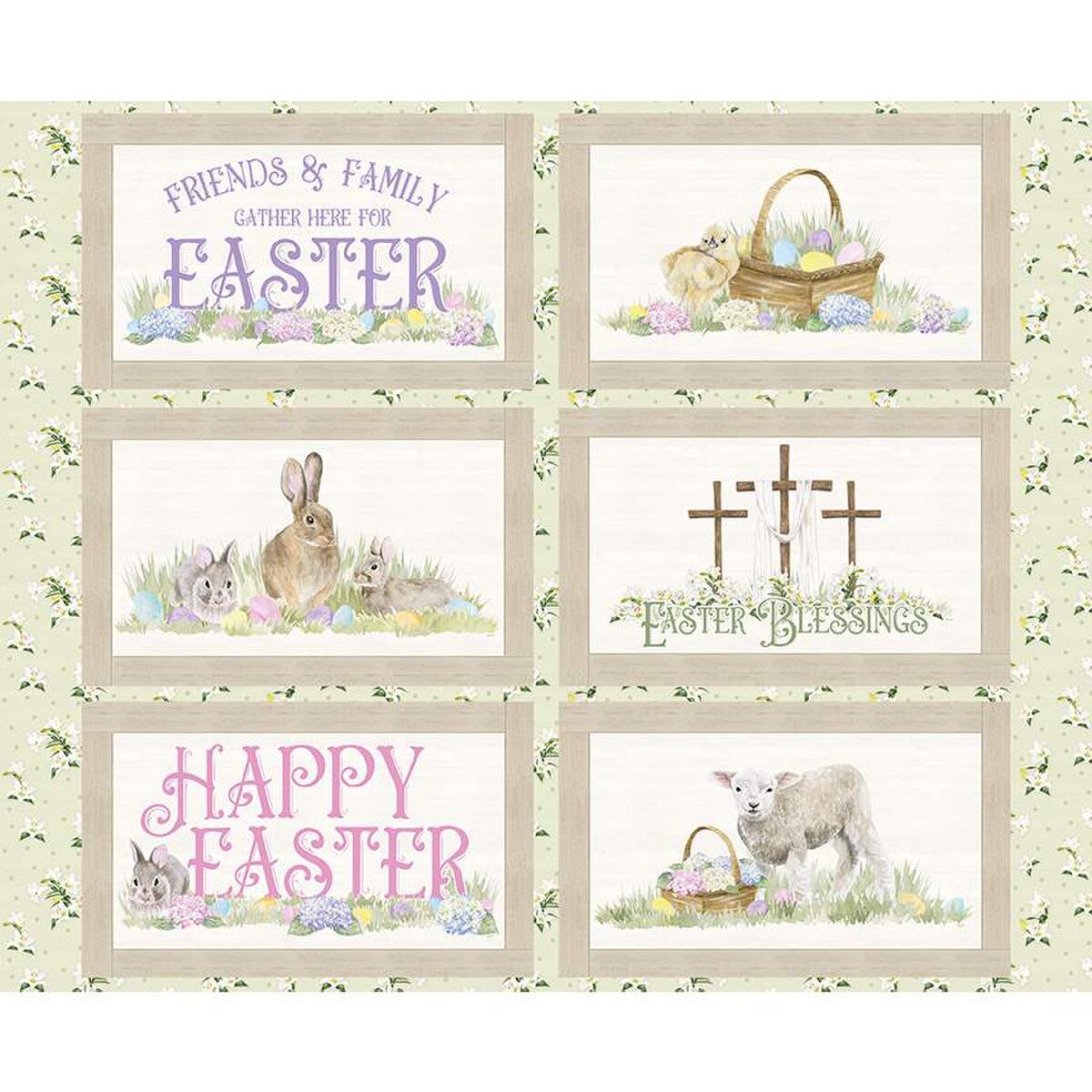 Monthly Placemats PD12406 April Panel Riley Blake