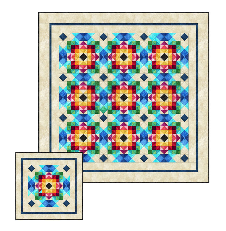 Stonehenge Basics Chromatic Carpenter Quilt Kit Northcott