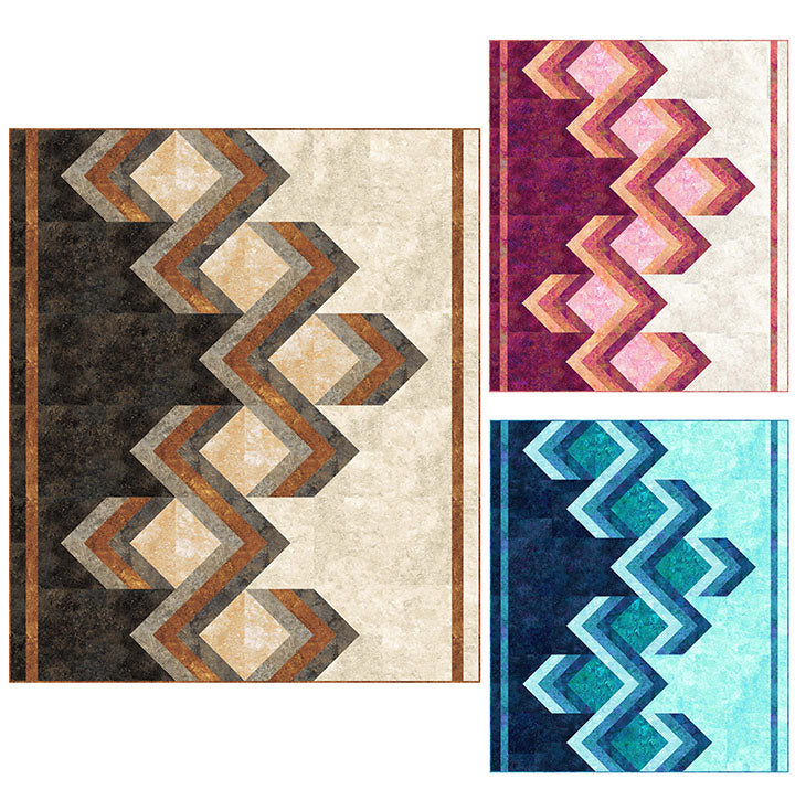 New Stonehenge Leading Edge Earth Tones Quilt Kit Northcott