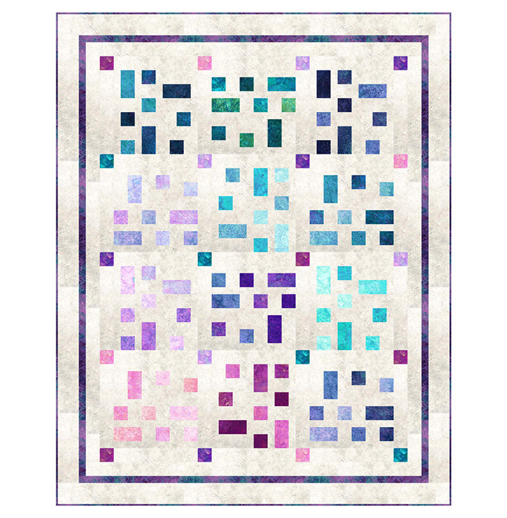 New Stonehenge Toss and Turn Crystal Charm Pack Queen Quilt Kit Northcott