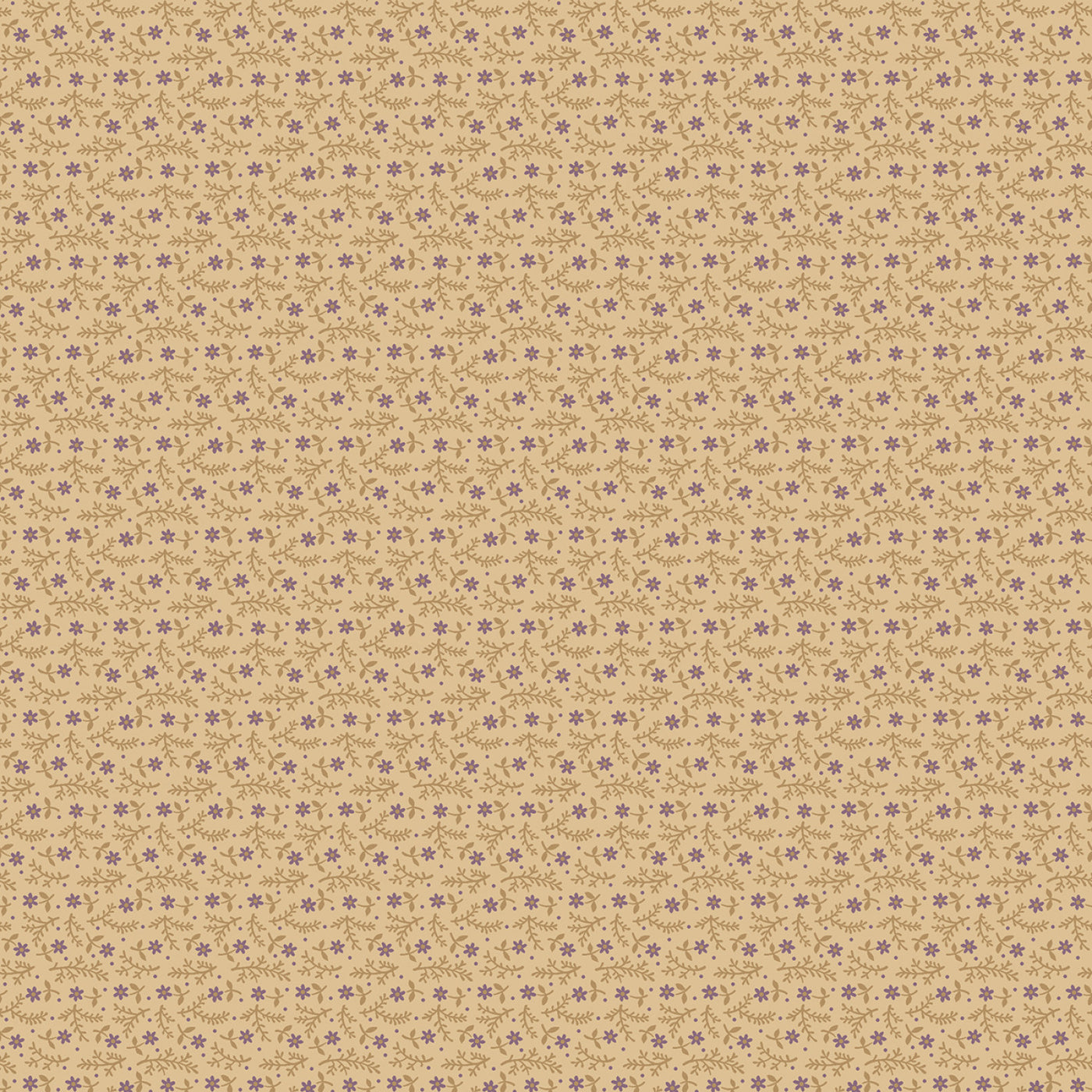 Plumberry III 171153 Beige Tiny Flowers Marcus Fabrics