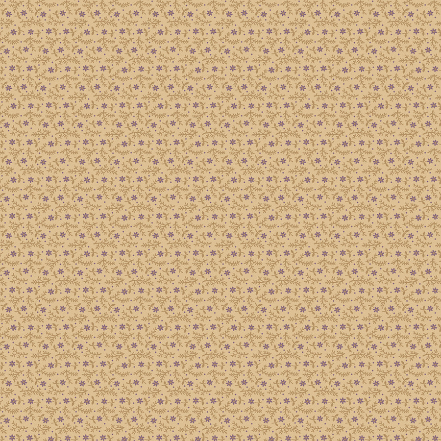 Plumberry III 171153 Beige Tiny Flowers Marcus Fabrics