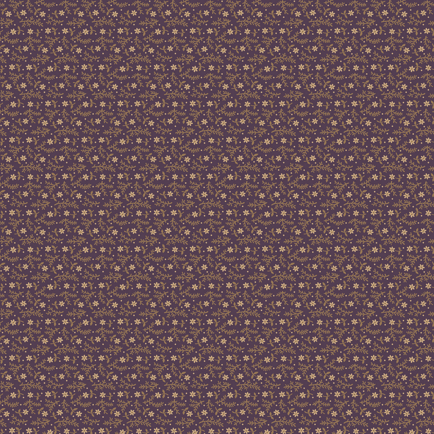 Plumberry III 171153 Purple Tiny Flowers Marcus Fabrics