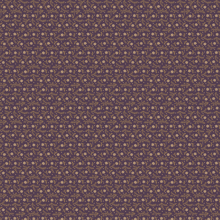 Plumberry III 171153 Purple Tiny Flowers Marcus Fabrics