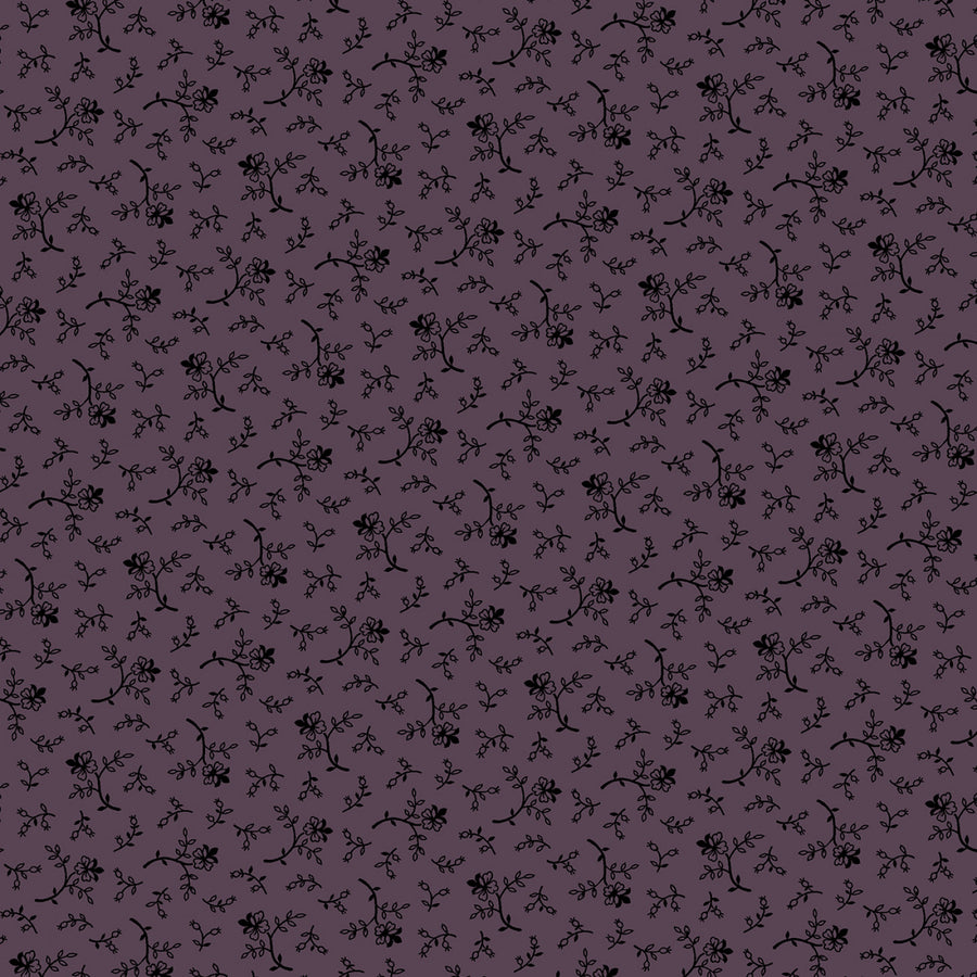 Plumberry III 171154 Purple Plum Rose Marcus Fabrics