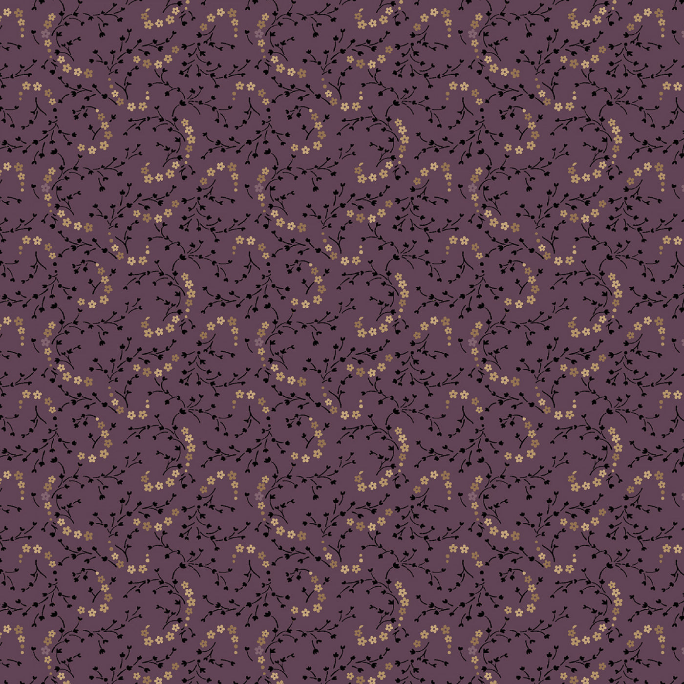 Plumberry III 171155 Purple Plum Posey Marcus Fabrics