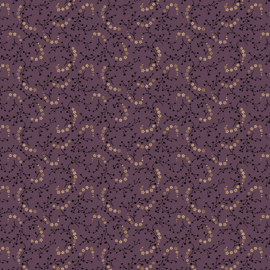 Plumberry III 171155 Purple Plum Posey Marcus Fabrics