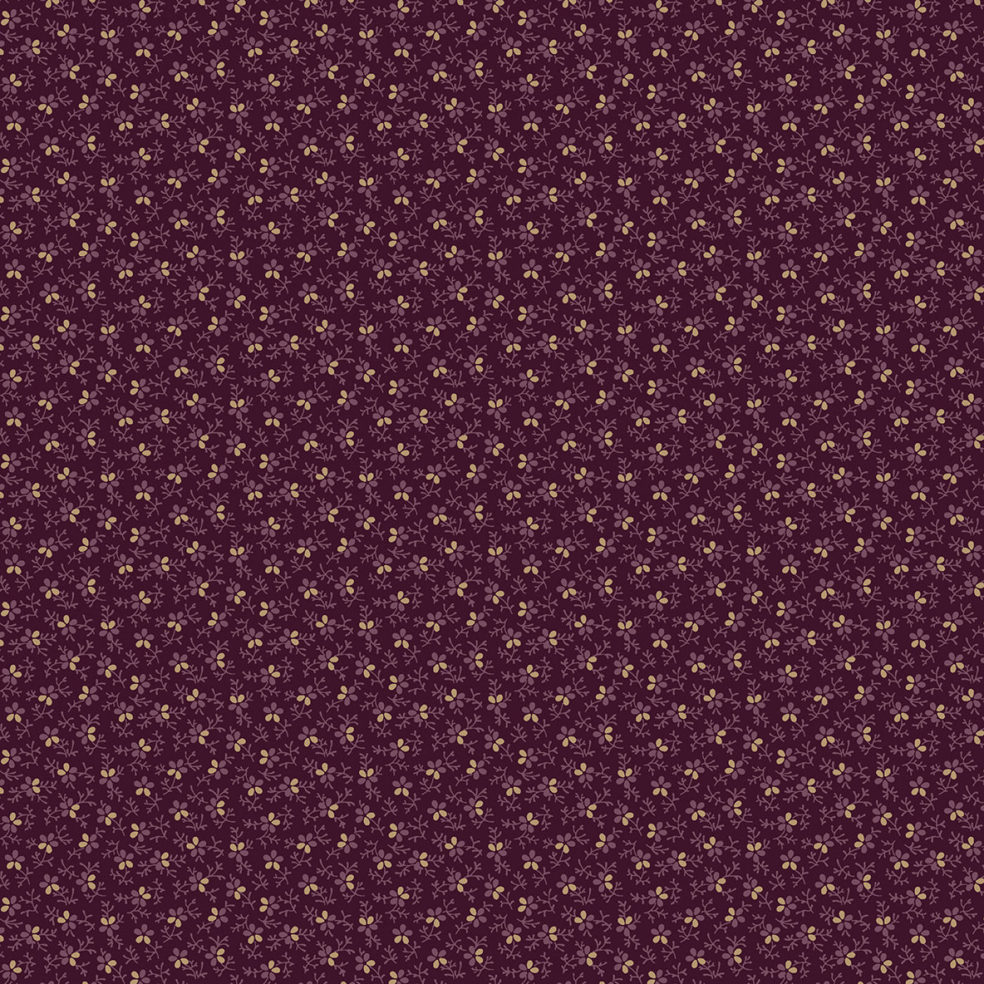 Plumberry III 171156 Plum Ground Cover Marcus Fabrics