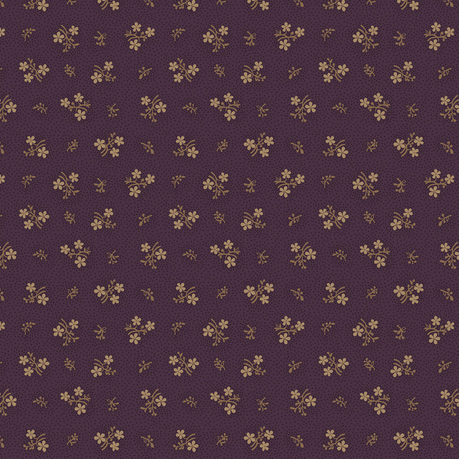 Plumberry III 171157 Plum Plum Bouquet Marcus Fabrics