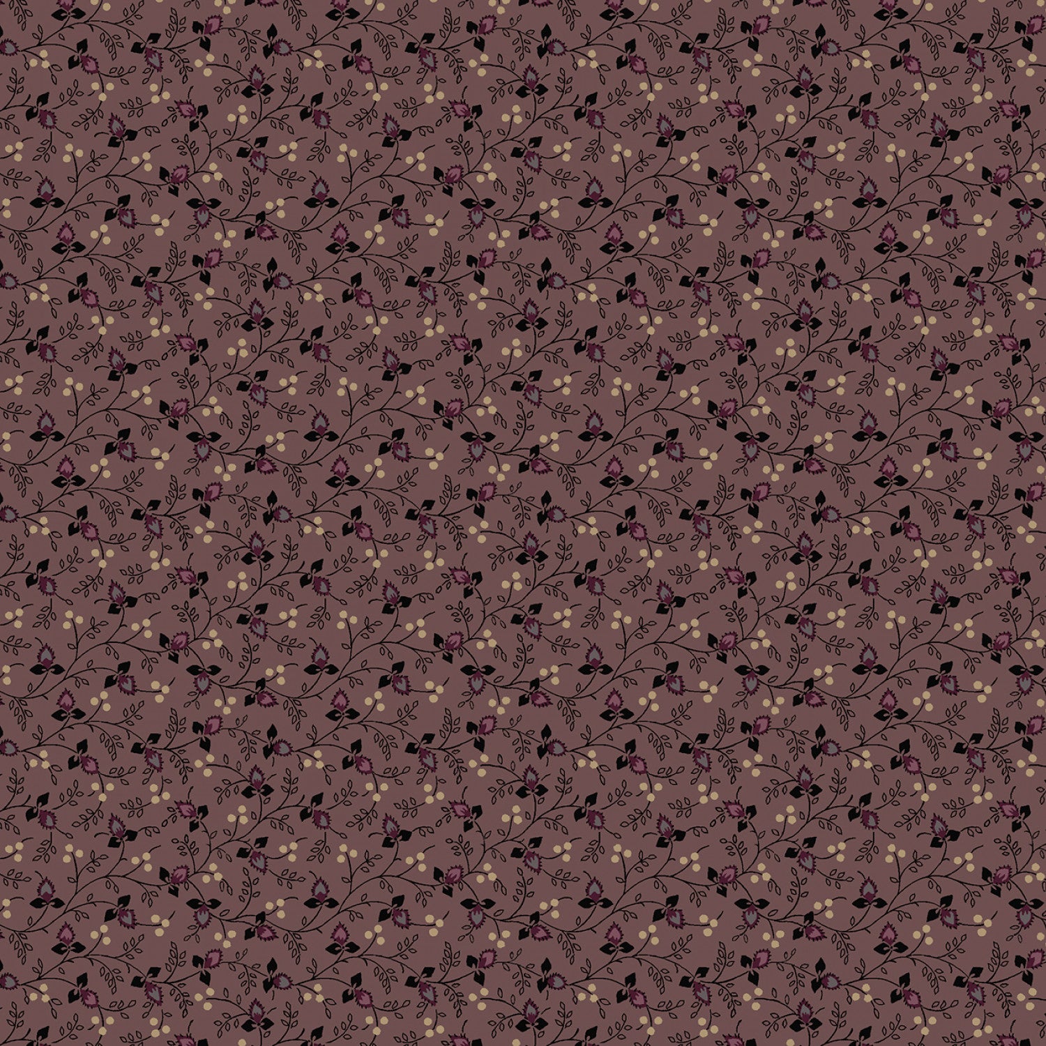 Plumberry III 171158 Mauve Vintage Vine Marcus Fabrics