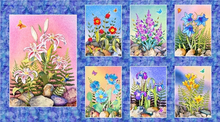 Rock Garden Digital Panel 251, P & B Textiles