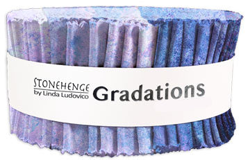 New Stonehenge Gradations Jelly Roll Strip Twilight 47 Northcott