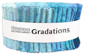 New Stonehenge Gradations Jelly Roll Strip Crystal 470 Northcott