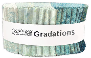 New Stonehenge Gradations Jelly Roll Strip Gemstone 680 Northcott