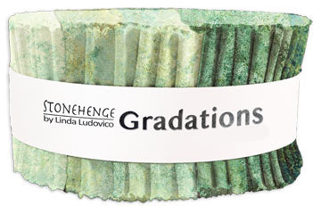 New Stonehenge Gradations Jelly Roll Strip Pine Ridge 78 Northcott