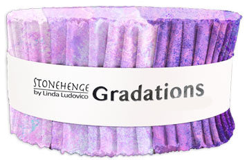 New Stonehenge Gradations Jelly Roll Strip Mystic 88 Northcott