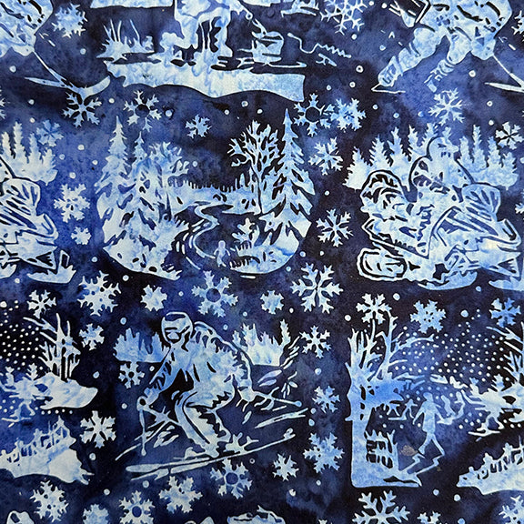 AMNSH 2025 SH183 570 Minnesota Sports Blue Cornflower Island Batik