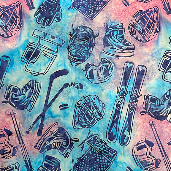 AMNSH 2025 Batik SH187 827 Tossed Skating Multi Confetti Island Batik