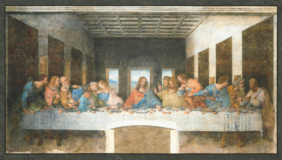Leonardo Da Vinci Last Supper Panel 20095 199 Antique Robert Kaufman