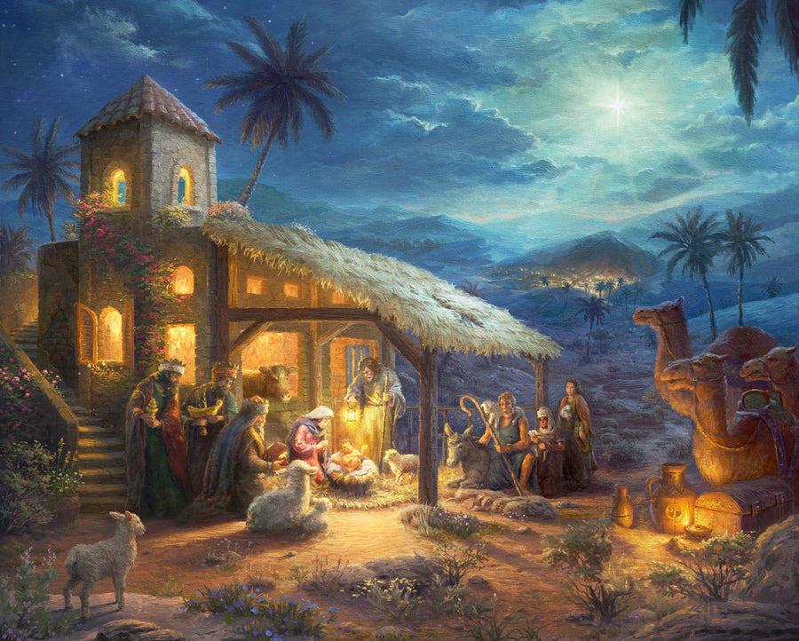 Christmas Joy TK20462C1 Navity Digital 36 Inch Panel David Textiles