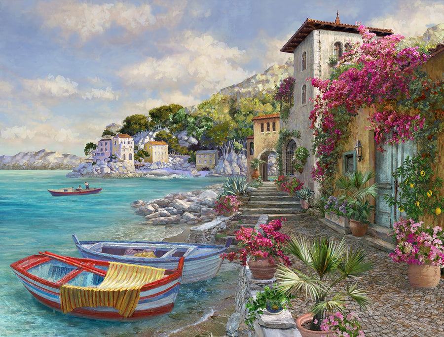 Mediterranean Escape Impressionist U5101 650 36 Inch Digital Panel Hoffman