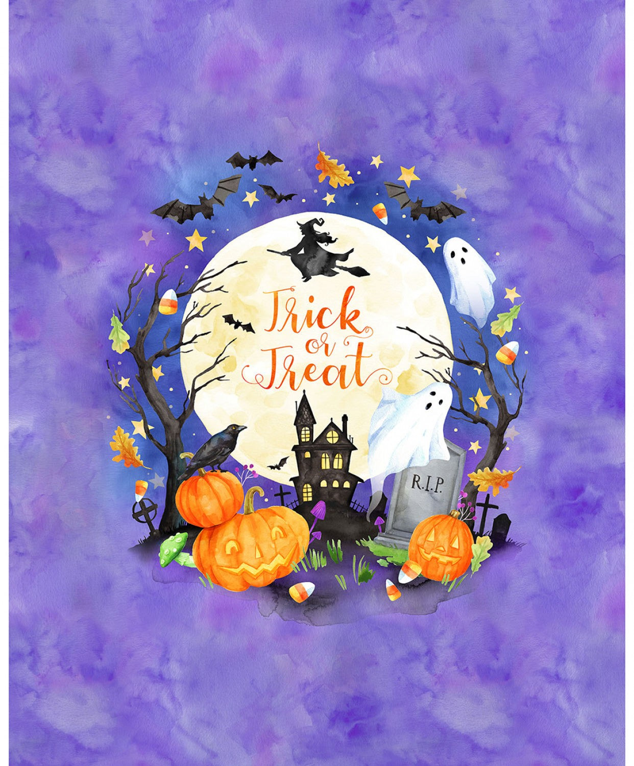 Celebrate the Seasons 2 October Halloween U5129 595 36 Inch Digital Panel Hoffman