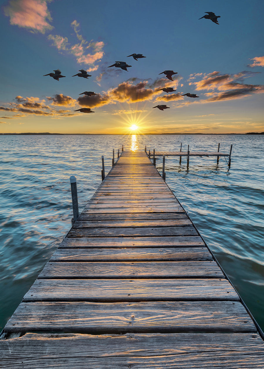 Call of the Wild W5421 151 Sunset Dock Digital Panel Hoffman